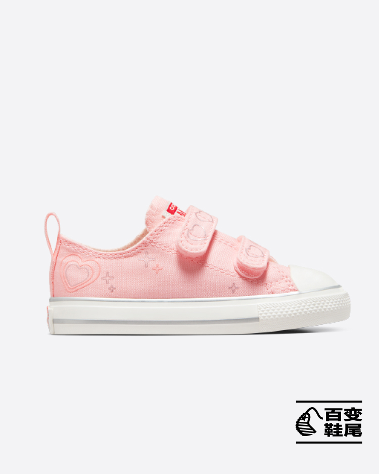 All Star 2V婴童爱心印花魔术贴帆布鞋